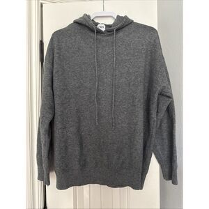 ZARA‎ Women's Dark Gray Pullover Hoodie Size L